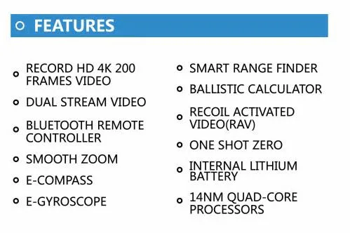 3-24X Day/Night HD Digital Scope Night Vision Riflescope (BM-NV015)