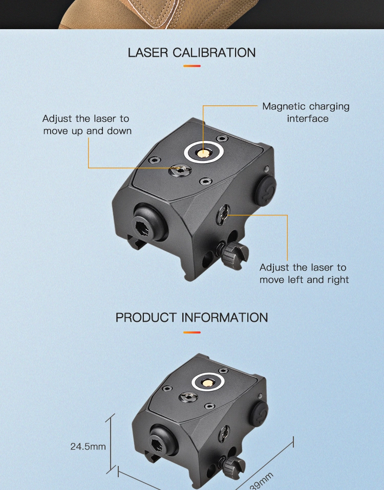 Compact Tactical Red DOT Weaver Rail Intergrated 5MW Mini Glock Sig Red Laser Sight Pointer