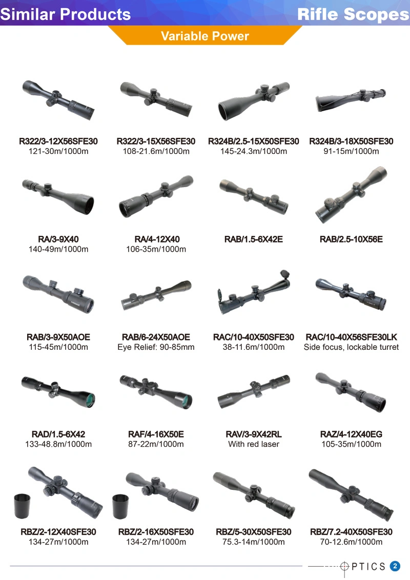 3-9X50 Target Riflescopes Illuminated Hunting Riflescope