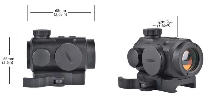 Erains Tac Optics Competing Tasco Sights Tactical 1X21 4moa IP65 5 Levels Compact Enclosed Qd Mount Red Illumination Weapon Red DOT Scope Aiming Red DOT Sight