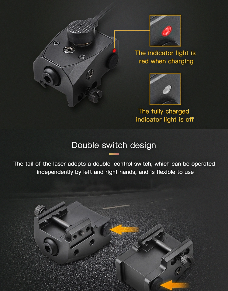 Compact Tactical Red DOT Weaver Rail Intergrated 5MW Mini Glock Sig Red Laser Sight Pointer