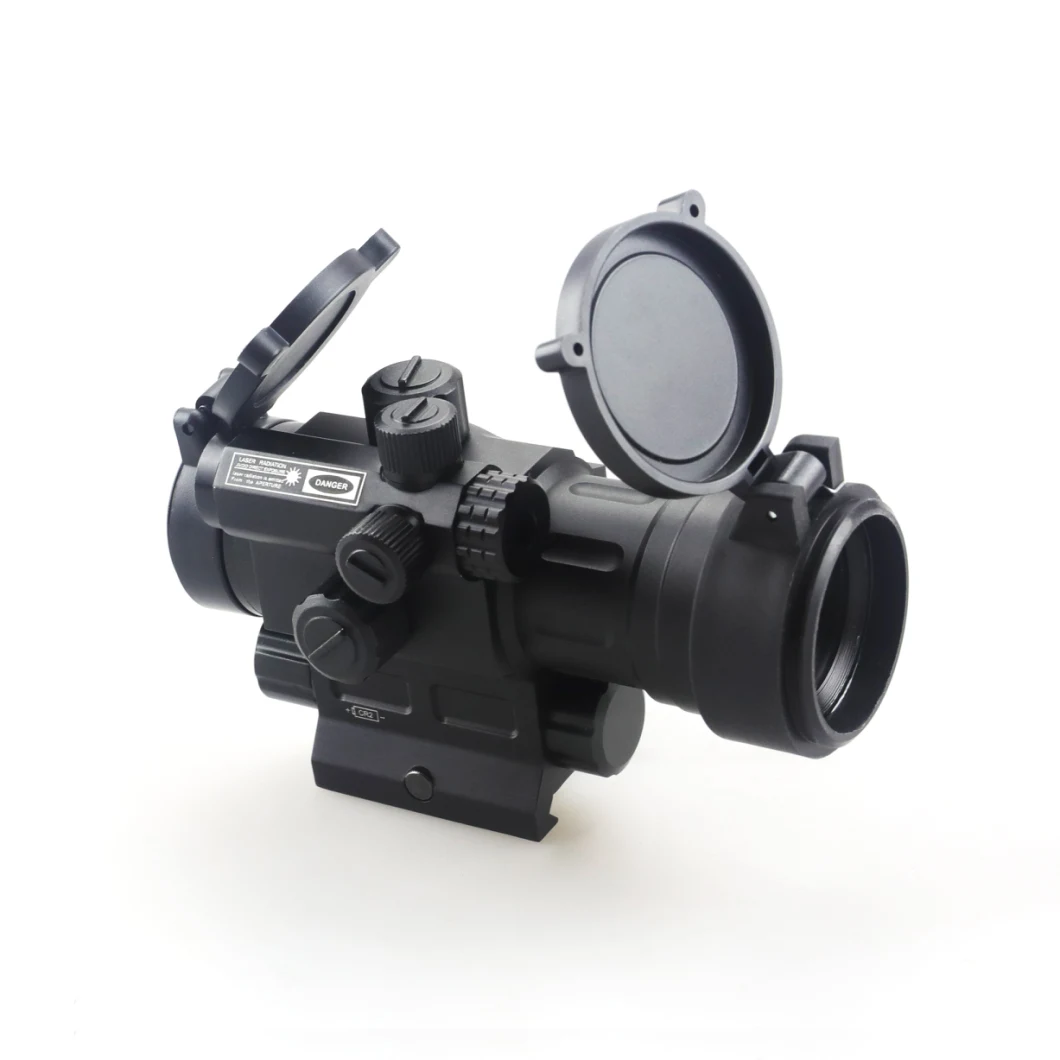 2021 Latest Tactical Hunting Compact 3moa Enclosed Weapon Red &amp; Green DOT Sight with Side 3 Buttons Switch with Side Attached Red Laser Aimer Scope