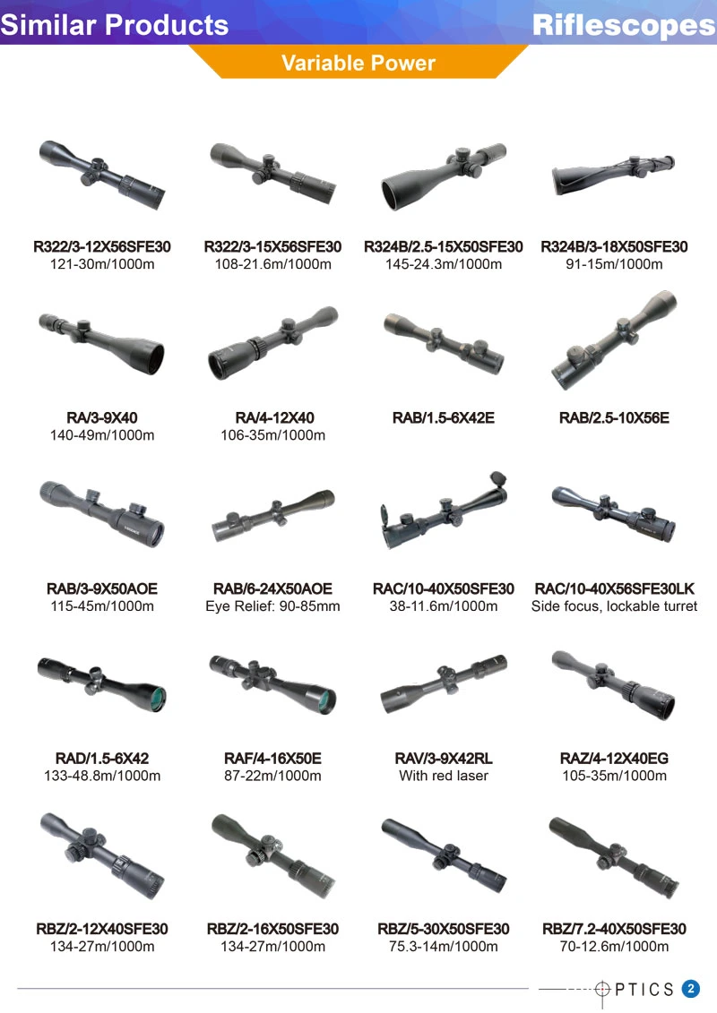 Objective Adjustable Compact 4X32 Riflescope for Game