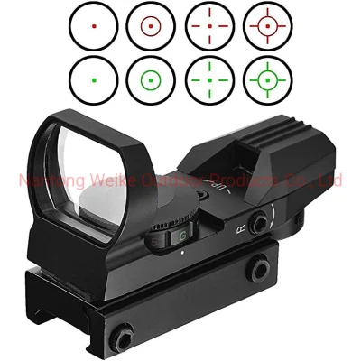 Reflex Red DOT Sight Four Reticles Red and Green Illumination